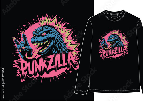 HAND DRAWN STREETWEAR GODZILLA