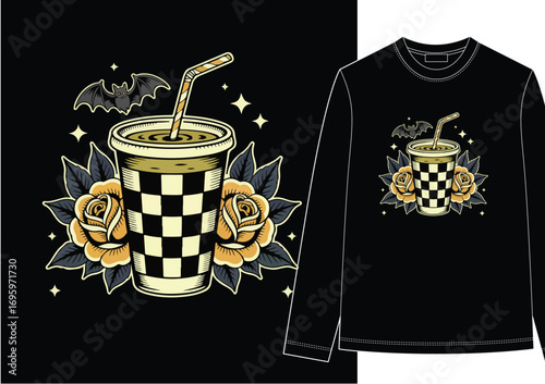 HAND DRAWN STREETWEAR SHIRT DRINKER