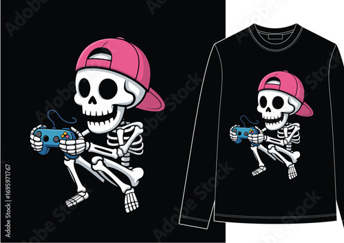 HAND DRAWN STREETWEAR SHIRT GAMERS