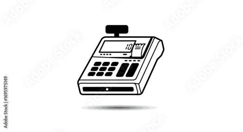 Retail point of sale system for small business success, vector style for modern commerce needs
