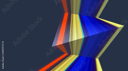 Colorfull strips on dark background