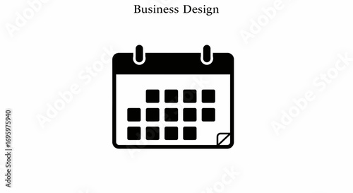 Stay organized with a modern calendar icon for scheduling and appointment reminders made with vector graphics
