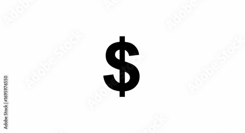 Bold dollar sign representing wealth, finance, and investment opportunities, scalable for any financial project