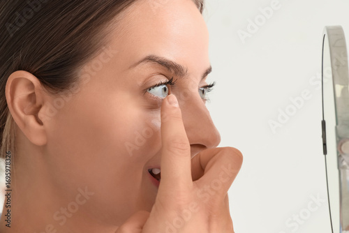 Beautiful young woman with ...