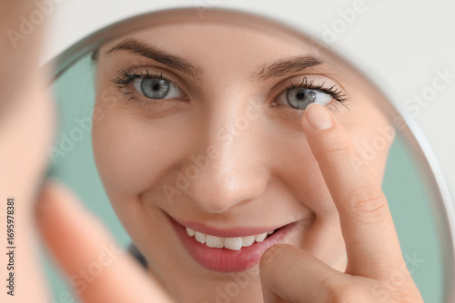 Beautiful young woman with ...