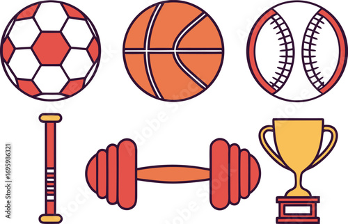 Dynamic Sports Creative Illustration Artwork. Inspiring Sports Activity Decorative Design. Modern Sports Lifestyle Illustration Artwork. Colorful Sports Action Creative Artwork Design. Detailed Sports