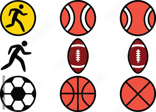 Dynamic Sports Creative Illustration Artwork. Inspiring Sports Activity Decorative Design. Modern Sports Lifestyle Illustration Artwork. Colorful Sports Action Creative Artwork Design. Detailed Sports