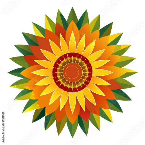 abstract sunflower background