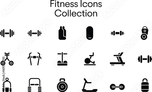 Fitness icon collection