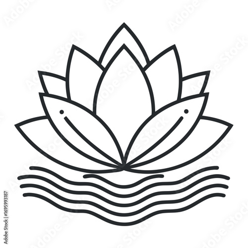 lotus flower vector illustration