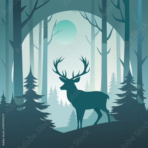 deer in the woods