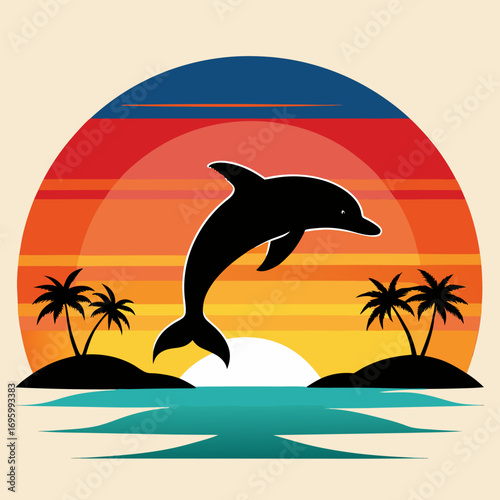 dolphin jumping in the ocean