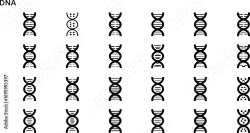 Dna strands in a grid