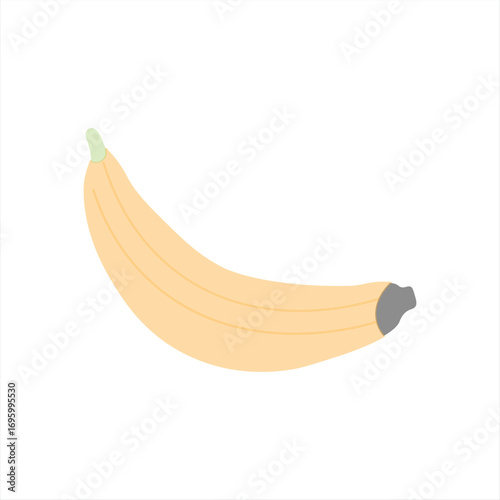 banana on white background