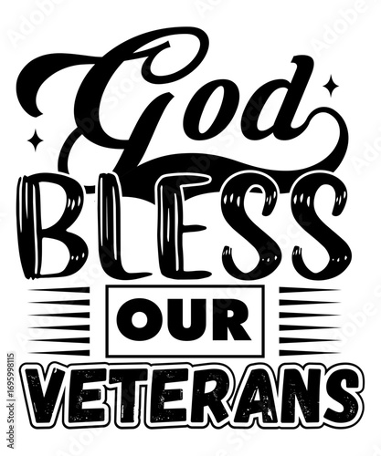 GOD BLESS OUR VETERANS svg