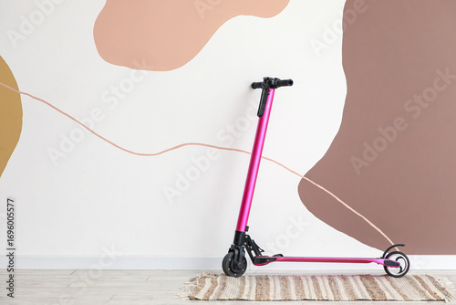 Modern electric scooter nea...