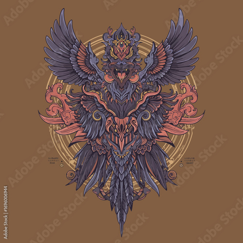 Ancient Garuda Guardian Mythical Sacred Power
