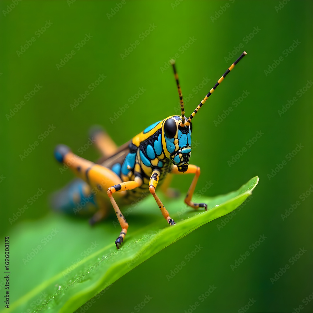Fototapeta premium Colorfu of Grasshopper 
