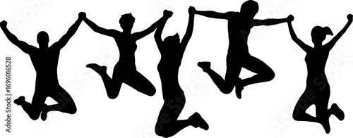 Diverse team collaborating effectively with synergy and unity vector illustration