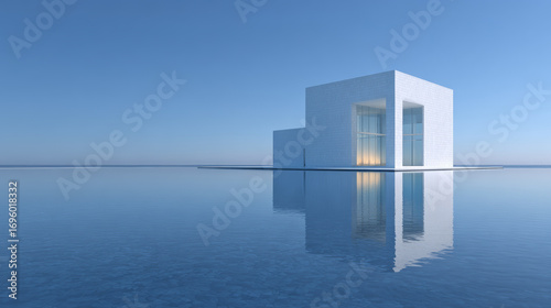 White Building on the Water