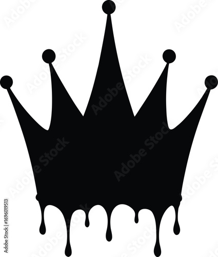 Dripping Crown Silhouette