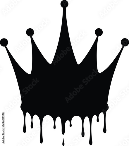 Dripping Crown Silhouette