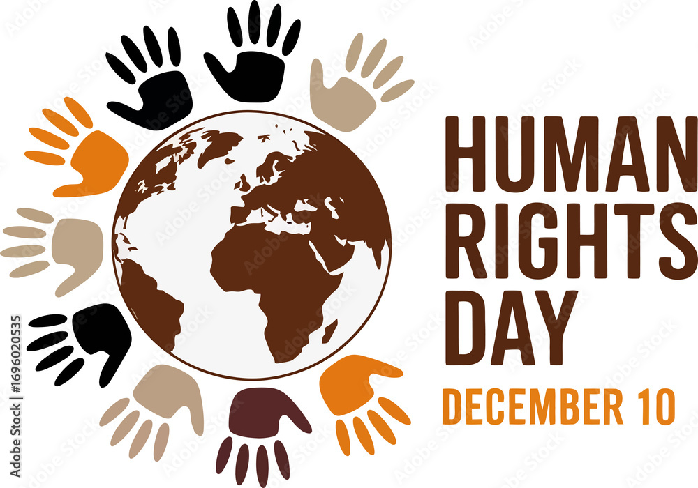 Fototapeta premium Human Rights Day Banner Design.
