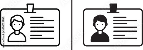 Identity Card: A modern vector illustration showcases an identity card. The design prioritizes clarity and usability, ensuring key information is easily readable.