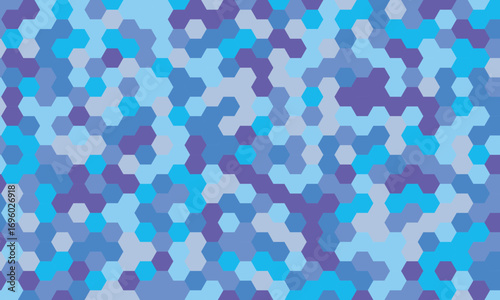 Honeycomb Pattern Design with Slate Blue Background