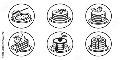 buckwheat-pancakes-icons-set---6-minimalist-icons-