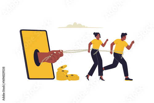 Customer Retention and Loyalty Program. Illustration of Retaining Clients, Building Strong Relationships, and Reducing Customer Churn in Business. Flat Vector Illustration