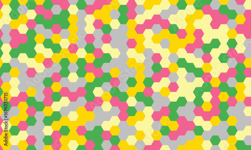 Wallpaper Mural Festive Honeycomb Pattern with Forest Green Background Torontodigital.ca