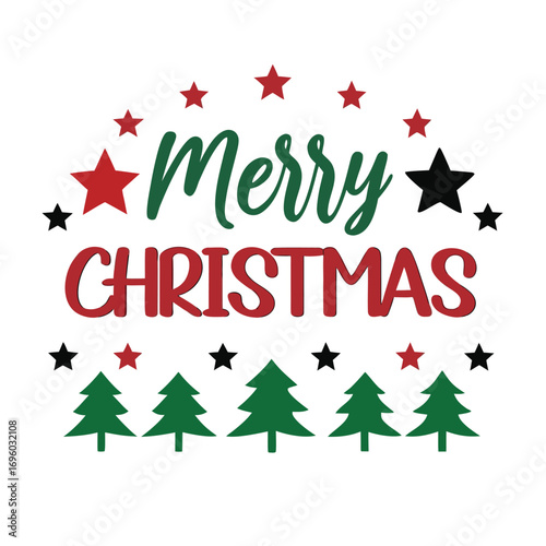 A sign that says merry christmas on it vector