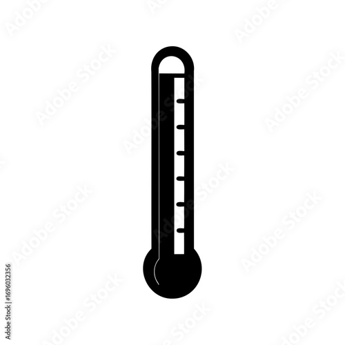 An artistic rendering of a thermometer displaying temperature readings with fluid.