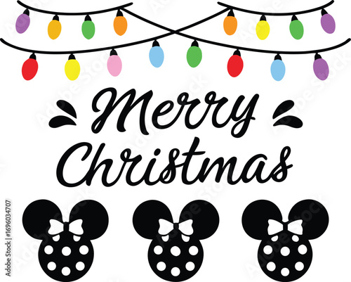 A sign that says merry christmas on it vector