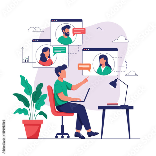 Modern remote collaboration platform for seamless team communication and project management