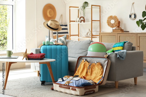Interior of stylish living ...