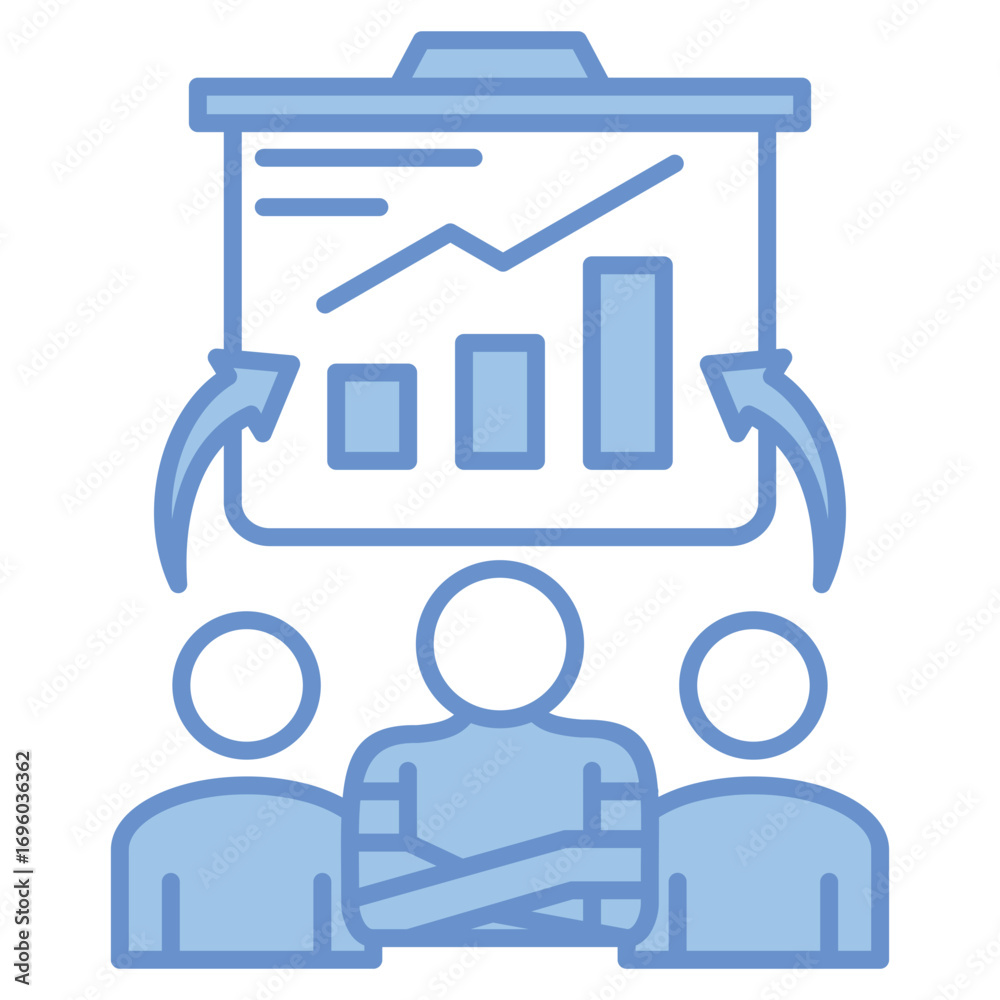 Obraz premium Team Strategy Icon