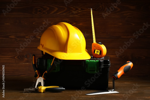 Hardhat and box with constr...