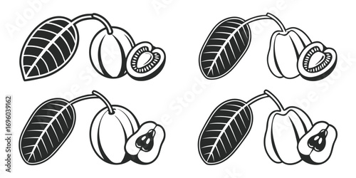 cashew-nuts-icons-set---8-minimalist-icons---black
