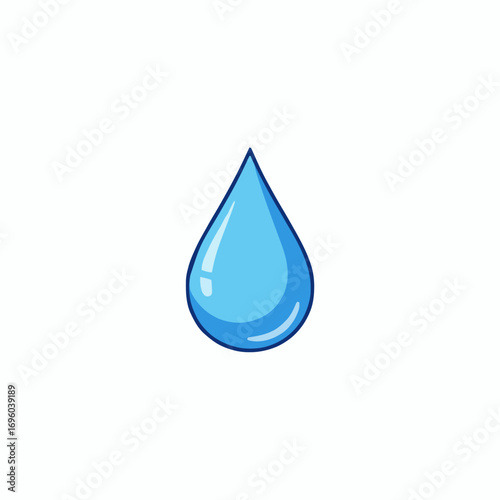blue water drop