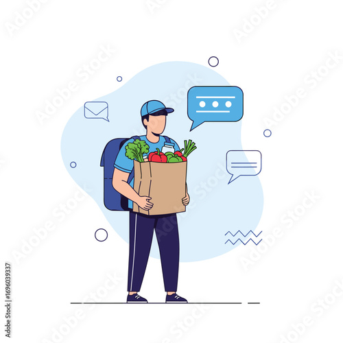 Convenient grocery delivery service for your daily needs bringing fresh produce right to your doorstep
