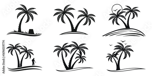 coastal-palm-tree-line-icons-set---6-minimalist-ic