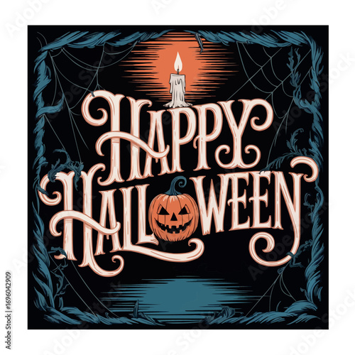 stylist happy halloween icon on white back round