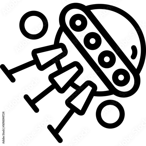 Sputnik Icon Vector Element