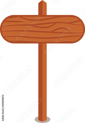 Wooden Road Sign and Pointer