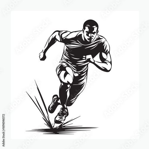 football player silhouette