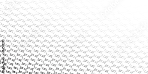 Steel wire chain link fence seamless pattern. Metal lattice with rhombus, diamond shape silhouette. Grid fence background.