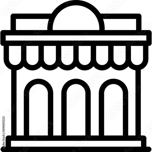 Theater facade Icon Vector Element