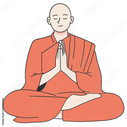 Buddhist praying